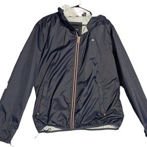 Tommy Hilfiger Mens Lightweight Active Water Resistant Hooded Rain Jacket